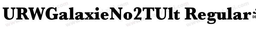 URWGalaxieNo2TUlt Regular字体转换